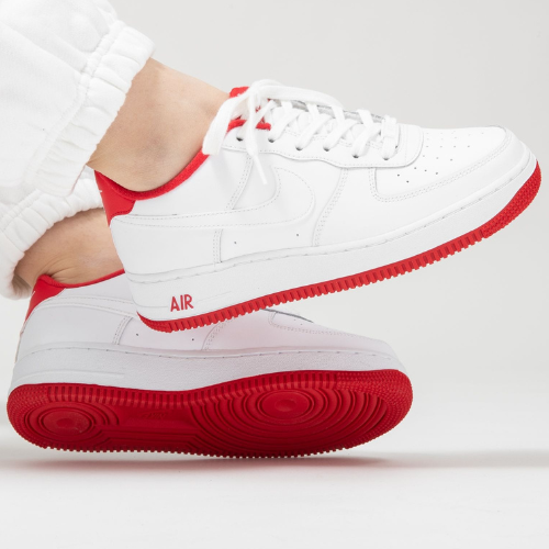 Nike Air Force 1 Low "White/University Red"