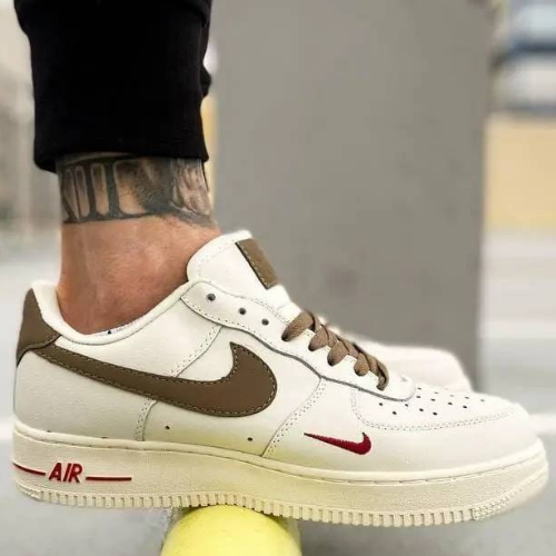 Nike Air Force 1 "Premium White Brown"