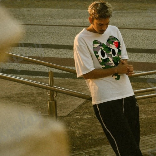 Comme Des Garçons Camo Logo T-shirt