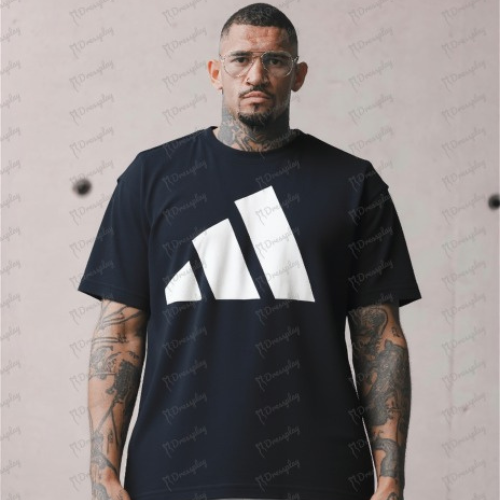 Adidas t-shirt big logo in the middle