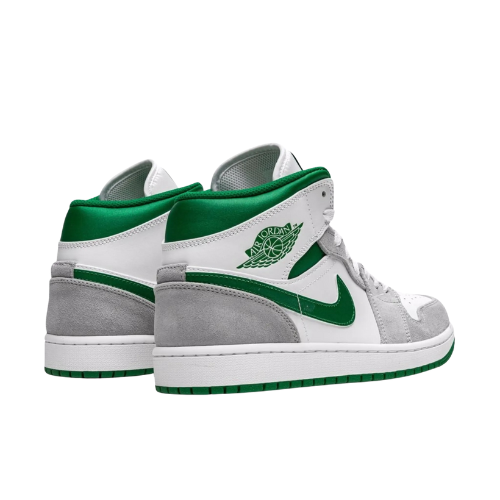 Air Jordan 1 Mid SE "Grey/Pine Green/White"