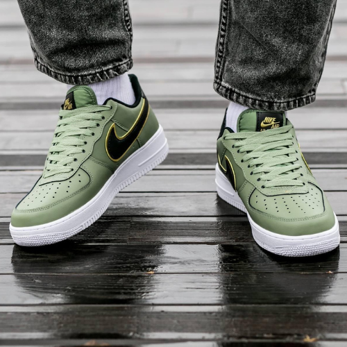 Nike Air Force 1 Low '07 LV8 Double Swoosh Olive Gold Black