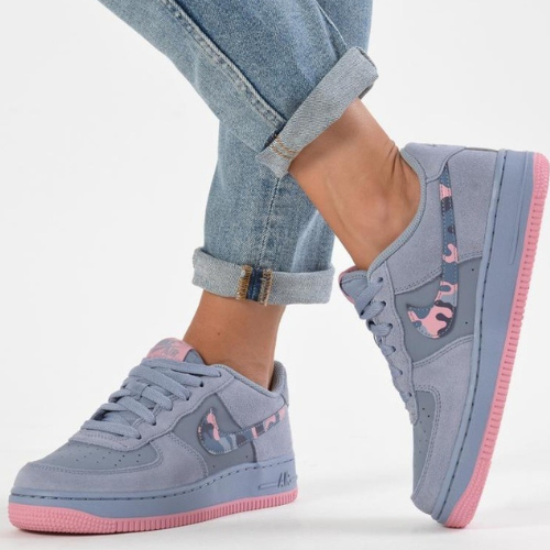 Nike Air Force 1 Low GS Ashen Slate Elemental Pink
