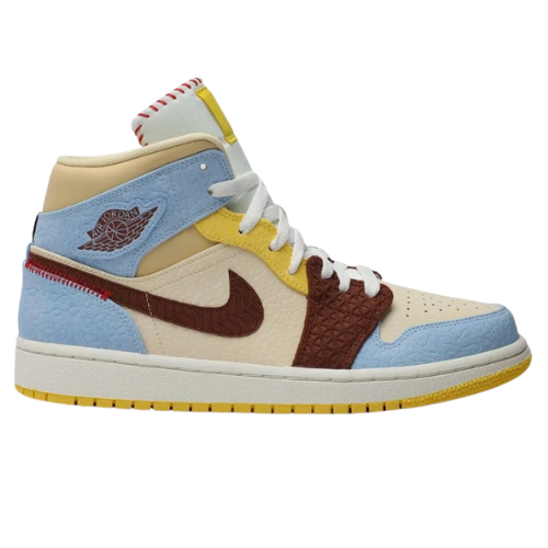 Nike Air Jordan 1 Mid SE Fearless Maison Chateau Rouge