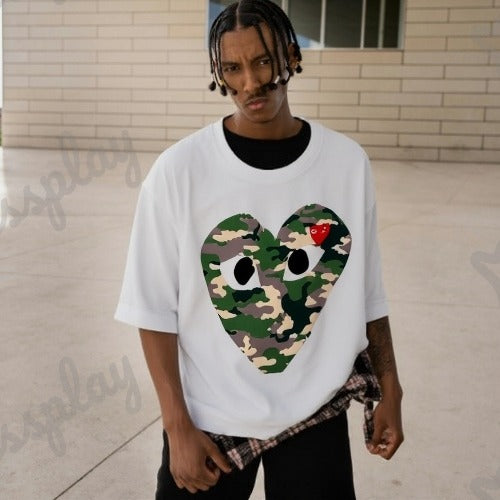 Comme Des Garçons Camo Logo T-shirt